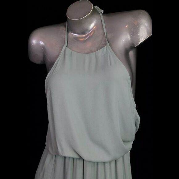 Show Me Your Mumu Silver Sage Crisp Heather Halter Dress NWT Size Small - Picture 8 of 11